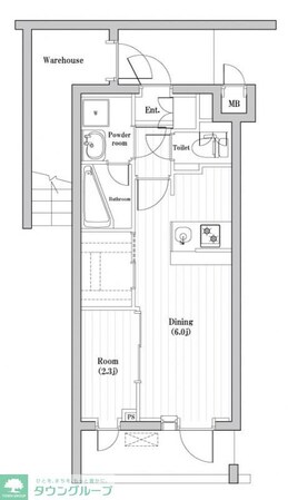 レジデンス東中野ガーデンの物件間取画像